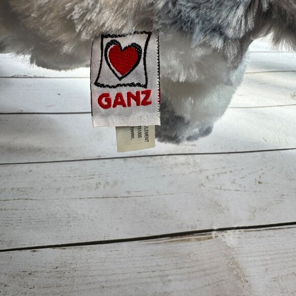 Ganz HM430 Misty Puppy Plush Gray White Dog 8" Stuffed Animal Toy Soft Cuddly - Picture 8 of 14